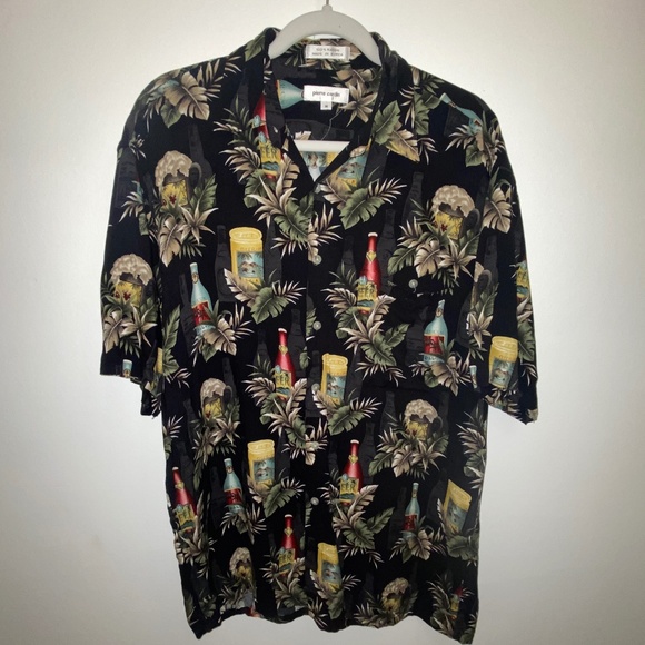 Pierre Cardin Other - Pierre Cardin Tropical Beer Button Down Shirt